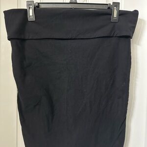 torrid Black Fold-Over Waist Pencil Skirt